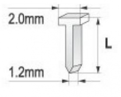 Svorky nail - 1000 ks - LIAGNNA10