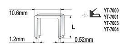 Sponky do sešívačky 12 x 10,6 mm - YT-7025