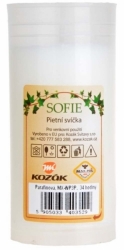 Svíčka parafín 115g náhrada bílá WP3P