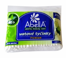 Vatové tyčinky 200ks zip  ABELLA