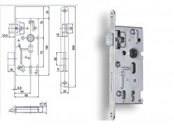 Zámek zadlabací K103 PL  72/60  HOBES