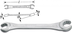 Polootevřený prstencový oboustranný klíč 612-13x15 Hazet - HA025121