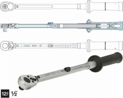 Momentový klíč 1/2" s US stupnicí, Hazet 6127-1CT - HA025381