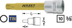 Hlavice s bitem XZN 3/8" M10 Hazet 8808LG-10 - HA040018