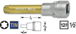 Hlavice s bitem TORX 1/2" T70 HAZET 992LG-T70 - HA047611