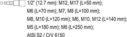 Bity sada 12 ks HEX, SPLINE