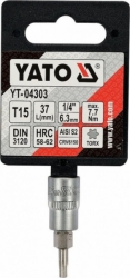 Hlavice s bitem TORX 1/4" T15 YATO - YT-04303