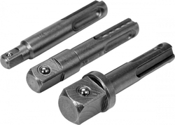 Adaptéry do vrtačky SDS+ na 1/4", 3/8", 1/2" (sada 3ks) - YT-04686