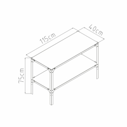 Regál G21 115 x 40 cm pro zahradní domky a skleníky