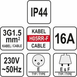 Prodlužovací kabel Yato YT-81022 20m