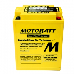 Baterie Motobatt MBTX14AU 16,5Ah, 12V, 4 vývody 