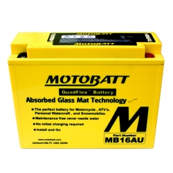 Baterie Motobatt MB16AU pro motocykly (20,5Ah, 12V, 2 vývody)