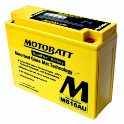 Baterie Motobatt MB16AU pro motocykly (20,5Ah, 12V, 2 vývody)