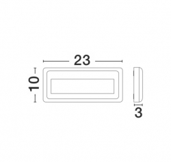 Svítidlo Nova Luce PULSAR STEP GREY 6 schodišťové, IP 54, 4 W