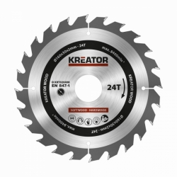 Pilový kotouč Kreator KRT020408 na dřevo 160mm, 24T