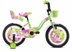 Dětské jízdní kolo Capriolo BMX 16" VIOLA růžovo-zelené