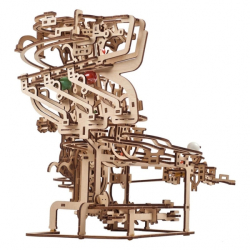 Hračka Ugears 3D dřevěné mechanické puzzle Kuličková dráha řetězová