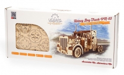 Hračka Ugears 3D dřevěné mechanické puzzle VM-03 Tahač Heavy Boy