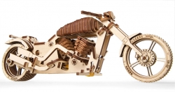 Hračka Ugears 3D dřevěné mechanické puzzle VM-02 Motorka (chopper)