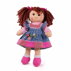 Panenka Bigjigs Toys látková Melody, 34 cm