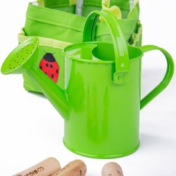Zahradní nářadí Bigjigs Toys v plátěné tašce zelený 