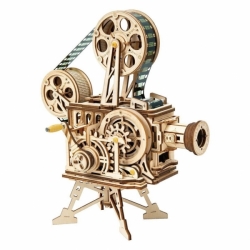 Hračka Robotime dřevěné 3D mechanické puzzle Filmový projektor