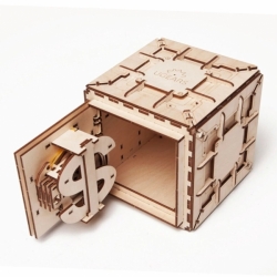 Hračka Ugears 3D dřevěné mechanické puzzle Trezor