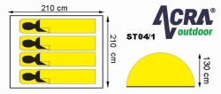 Stan Acra BROTHER ST04/1 pro 3 - 4 osoby dvouplášťový