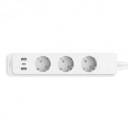 Chytrá zásuvka TP-Link Tapo P300(EU) 3x german socket, 2x USB, 1x USB C, regulace 230V přes IP, Cloud, WiFi