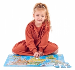 Puzzle Popular - Mapa světa, 160 ks – CZ