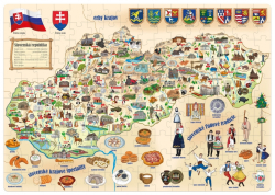 Puzzle Popular - Mapa Slovenska, 160 ks