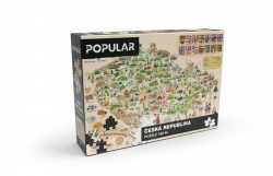 Puzzle Popular - Mapa České republiky, 160 ks