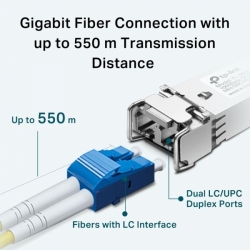 SFP modul TP-Link TL-SM311LM 1Gbps modul 550m, MM/LC MiniGBIC modul