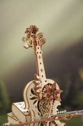 Hračka Robotime dřevěné mechanické puzzle Kouzelné violoncello (elektrický pohon)