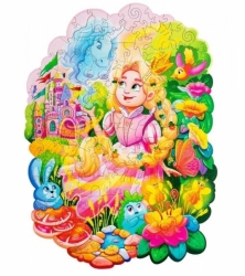 Puzzle Puzzler dřevěné, barevné - Amelia Princess of Magic