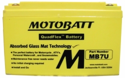 Baterie Motobatt MB7U 6,5Ah, 12V, 2 vývody