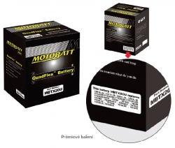 Baterie Motobatt MB9U 11Ah, 12V, 4 vývody 