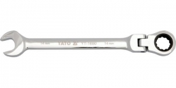 Očkoplochý klíč ráčnový 8 mm s kloubem - YT-1674